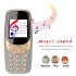 1 33 inch Q3308 Pro Mini Mobile Phone MTK6261 32MB RAM 32MB ROM Wireless Call Recording Cellphone Blue