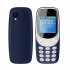 1 33 inch Q3308 Pro Mini Mobile Phone MTK6261 32MB RAM 32MB ROM Wireless Call Recording Cellphone Blue