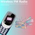 1 33 inch Q3308 Pro Mini Mobile Phone MTK6261 32MB RAM 32MB ROM Wireless Call Recording Cellphone Blue