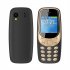 1 33 inch Q3308 Pro Mini Mobile Phone MTK6261 32MB RAM 32MB ROM Wireless Call Recording Cellphone Black
