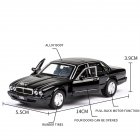 1:36 Xj6 Classical Alloy Car Model Leopard Head Car Model for Children black