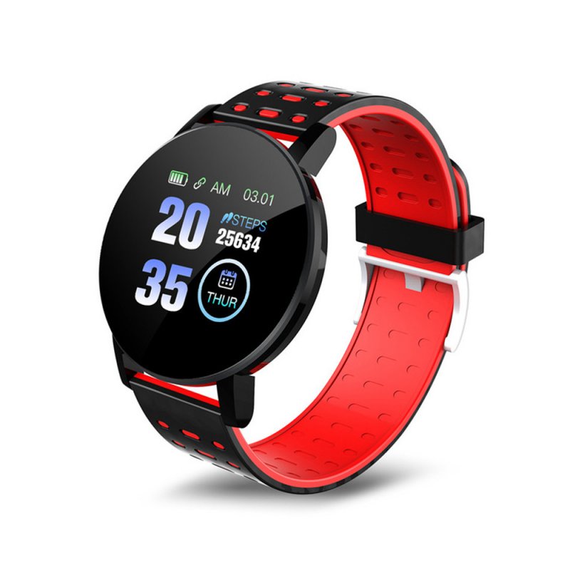 1.3inch Sport Watch Intelligent Watch Bracelet Message Information Heart Rate Monitor Watch for Android iOS Red