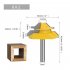 1 4  8mm Shank 45 Degree Mortise Tenon Cutter Panel Line Router Bit Carbide Milling Cutter