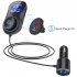 1 4 Inch Display Bluetooth FM Transmitter   Wireless Radio Adapter Car Kit Hands free Calling with Quick Charge 3 0 And 5V 1A Dual USB Ports Support TF Card AUX