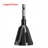 1 4 Inch Hex Shank Deburring External Chamfer Tool Tungsten Steel Blade Quick Release Deburring Chamfering Drill Bit For Steel Brass  black large 