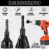 1 4 Inch Hex Shank Deburring External Chamfer Tool Tungsten Steel Blade Quick Release Deburring Chamfering Drill Bit For Steel Brass  black large 