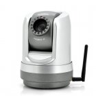 1 4 Inch Sony CCD PTZ IP camera with 27x optical zoom  420TVL Resolution  Two Way Audio  night vision mode and speed rotation