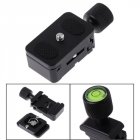 1/4 Quick Release QR Plate Clamp Adapter Mount for Camera Tripod Ball Head black