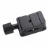 1 4 Quick Release QR Plate Clamp Adapter Mount for Camera Tripod Ball Head black