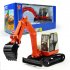 1 50 Alloy Excavator Toy 360 Degree Rotatable Multi joint Movement Construction Engineering Vehicle orange