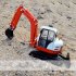 1 50 Alloy Excavator Toy 360 Degree Rotatable Multi joint Movement Construction Engineering Vehicle orange