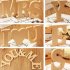 1 5CM Thick Wooden Letters Diy Wedding Handicrafts Home Decoration