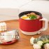 1 5L Multi functional Electric Cooker  Non stick Coated Electric Pan With Phone Holder  Mini Ramen Cooker With Over Heating Protection For Cooking Various Dishe
