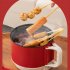 1 5L Multi functional Electric Cooker  Non stick Coated Electric Pan With Phone Holder  Mini Ramen Cooker With Over Heating Protection For Cooking Various Dishe
