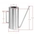 1 5L Stainless Steel Watering Flower Kettle Long Mouth Watering Pot Gardening Tools  silver