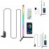 1 5M 120 Leds RGB Corner Floor Lamp with Remote Control SMD5050 16 Million Lighting Colors Floor Lights US Plug
