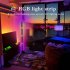1 5M 120 Leds RGB Corner Floor Lamp with Remote Control SMD5050 16 Million Lighting Colors Floor Lights US Plug