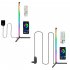 1 5M 120 Leds RGB Corner Floor Lamp with Remote Control SMD5050 16 Million Lighting Colors Floor Lights US Plug
