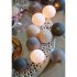 1 5M 3M 6M 10LEDs  20LEDs  40LEDs Fairy Cotton Balls String Lights Christmas Girl Bedroom Decoration Battery Powered