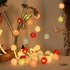 1 5M 3M 6M 10LEDs  20LEDs  40LEDs Fairy Cotton Balls String Lights Christmas Girl Bedroom Decoration Battery Powered
