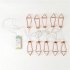 1 5M 3M LED Rose Gold Diamond Fairy Lights Metal String Light Battery Operated Christmas Lights for Festival Halloween Party Wedding Decoration 