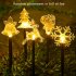 1 5V Solar LED Light Christmas Pathway Lawn Acrylic IP65 Waterproof Light Bell Christmas Tree Elk For Xmas 1 String  5 Lights   5 Christmas lights
