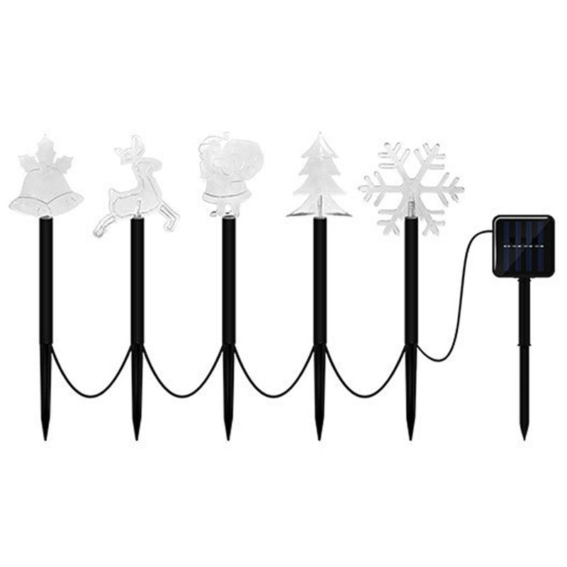 1.5V Solar LED Light Christmas Pathway Lawn Acrylic IP65 Waterproof Light Bell Christmas Tree Elk