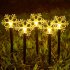 1 5V Solar LED Light Christmas Pathway Lawn Acrylic IP65 Waterproof Light Bell Christmas Tree Elk For Xmas 1 String  5 Lights   5 Christmas lights