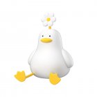 1.5W Kids Duck Night Light 3 Levels Adjustable Brightness Touch Control Cute Silicone Bedside Lamp (110 x 131 x 147mm) White
