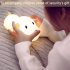 1 5W LED Lying Flat Dog Night Light With 30 60 Min Timer 2700 6500K Portable Dimmable Adjustable Brightness Bedside Lamp For Boys Girls dual light source