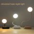 1 5W LED Reading Light Flexible Gooseneck Desk Lamp USB Charging Lightweight Button Control Night Light Folding Eye Caring Bed Lamp For Working Craft Studying R