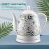 1 5l Ceramic Electric Kettle Household Fast Boilling Auto Shut off Boil dry Protective Hot Water Boiler EU plug