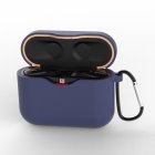 1 5mm Thickness Silicone Case Earphone Protective Cover Headset Carer for Sony WF 1000XM3  Midnight blue