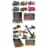 1 64 Construction Vehicles Truck Toys Engineering Truck Car Fire Truck with Sound Light   Fire Truck