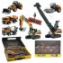 1 64 Construction Vehicles Truck Toys Engineering Truck Car Fire Truck with Sound Light   Fire Truck