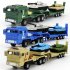 1 64 Military Transport Vehicle With Tank Model Children Boys Car Miniature Model Educational Toys blue