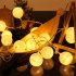 1 6m 3m Cotton Ball Led  Lights String Lights Christmas Outdoor Diy Wedding Party Decoration 20 lights