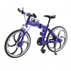 1/8 Alloy Mountain Bike Model Simulation Sliding Steering Mtb Bicycle Toys For Children Gifts Collection blue
