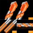 1 8 Inch 1 2 Inch Cross Hex Tile Drill Bits Set Smooth U shaped Spiral Alloy Triangle Bit Woodworking Tool Kit For Masonry Ceramic Tile Glass Brick  7Pcs  7pcs 