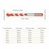 1 8 Inch 1 2 Inch Cross Hex Tile Drill Bits Set Smooth U shaped Spiral Alloy Triangle Bit Woodworking Tool Kit For Masonry Ceramic Tile Glass Brick  7Pcs  7pcs 