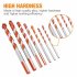 1 8 Inch 1 2 Inch Cross Hex Tile Drill Bits Set Smooth U shaped Spiral Alloy Triangle Bit Woodworking Tool Kit For Masonry Ceramic Tile Glass Brick  7Pcs  7pcs 