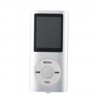 1 8 Inch Screen MP4 Video Radio Music Movie Player SD TF Card MP4 Player  Silver 1 8 inches