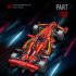 1 8 Racing Car Educational Assembled Building Blocks Toys Birthday Gifts For Childs Over 8 Years Old 1 8 F1 racing car  red 