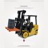 1 8 Remote  Control  Engineering  Truck Toy 11 way Electric Light Music Forklift Model As shown