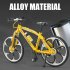 1 8 Simulation Mountain Bike Flat Head Alloy Sliding Steering Bicycle Model Ornaments For Collection Home Decoration red