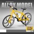 1 8 Simulation Mountain Bike Flat Head Alloy Sliding Steering Bicycle Model Ornaments For Collection Home Decoration red