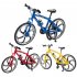 1 8 Simulation Mountain Bike Flat Head Alloy Sliding Steering Bicycle Model Ornaments For Collection Home Decoration red