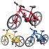 1 8 Simulation Mountain Bike Flat Head Alloy Sliding Steering Bicycle Model Ornaments For Collection Home Decoration red