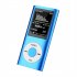 1 8 inch Mp3 Player Music Playing Built in Fm Radio Recorder Ebook Player With Headphones Usb Cable Silver Gray