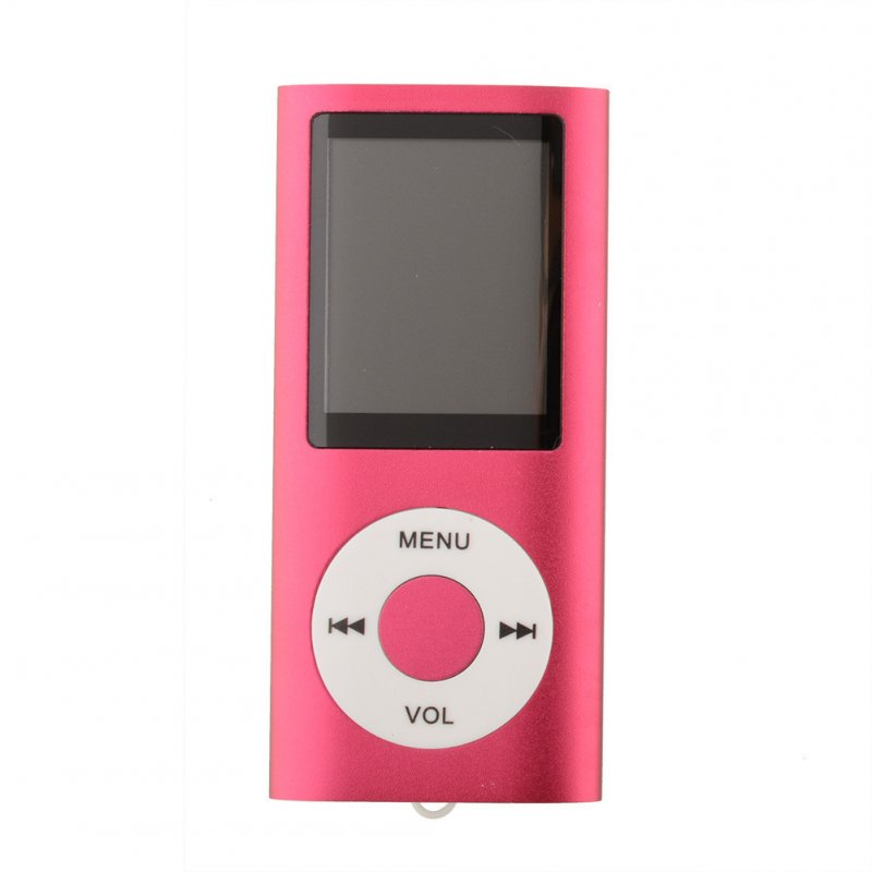 1.8-inch Mp3 Player Music Playing Built-in Fm Radio Recorder Ebook Player With Headphones Usb Cable Pink